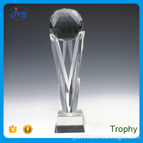 high quality K9 crystal made trophies custom quartz trophy cup
